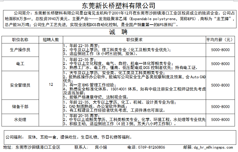 沙田临时招工信息最新招聘动态